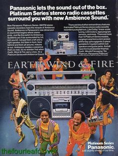 1980s Boombox, Earth Wind And Fire, Earth Wind & Fire, Earth Wind, Black Music, Music Mood, Compact Disc, Magazine Ads