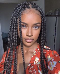 Long Box Braids, Box Braids Hairstyles For Black Women, Cute Braided Hairstyles, Braids Hairstyles Pictures, Girls Hairstyles Braids, Girls Braids, Braids For Black Women, African Braids Hairstyles, Braided Hairstyles For Black Women