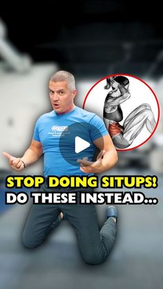 Get Up Exercise, No Crunch Ab Workout Core Exercises, Easy Core Workout At Home, Sit Ups How To Do, Sit Ups Workout, Core Exercises For Back Pain, Functional Core, Core Exercise, Ab Core Workout