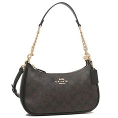 Coach Outlet Shoulder Bag Signature Brown Black Size: Approx. 24.5 Cm Wide Length 13.5 Cm Width 7 Cm, Handle Length: Approx. 43.5 Cm, Shoulder Length: Approx. 105-123 Cm (Can Be Tilted), Pitch Width: 3 Cm Color: Brown Black Coach Teri Shoulder Bag Black, Coach Shoulder Bag Black, Black Coach Shoulder Bag, Coach Bags Black, Brown Coach Bag, Brown Coach Purse, Clothes Wishlist, Bags Coach, Brown Shoulder Bag