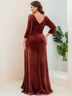 Plus Size Velvet Dress, Velvet Vintage Dress, Dress Banquet, Plus Size Velvet, Glamorous Evening Dresses, Vintage Velvet Dress, Velvet Evening Dress, Dress Mother Of The Bride, Bodycon Tops