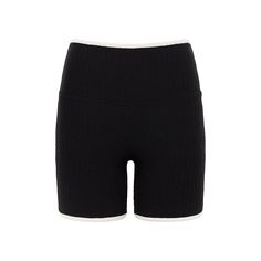 a black shorts with white trims on the side