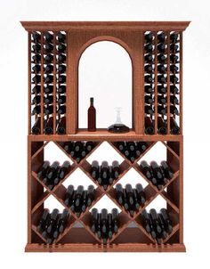 5 Foot RediCellar Wine Cellar Storage Solution- 210 Bottle Capacity Wood Wine Cellar, Custom Wine Room, Wine Cellar Racks, Wine Closet, Beer Storage, Home Wine Cellars, Custom Wine Cellars, Wine Cellar Design, Cellar Design