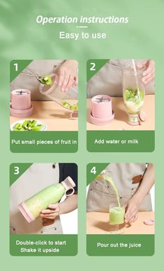 instructions on how to use an electric juicer