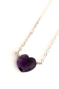 Our genuine Amethyst Heart Necklace is a NEW and fun piece to add to your collection. Made with high quality materials, it makes a great gift that can be worn daily. Layer it with other pieces or wear it on its own. Amethyst Gold, Amethyst Pendant, Purple Crystals, Crystal Gifts, Heart Necklace, Long Necklace, Gift Necklace, Crystal Necklace, Violet