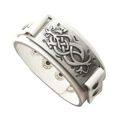 PRICES MAY VARY. 🌳🌳THE MEANING OF NORDIC AMULET - Viking bracelet with different amulet has different meanings. The Dara knot is a symbol of tradition, heritage and the power of being connected to your people, bonded to your clan 🌳🌳TURTLEDOVE DESIGN - The size of this Viking bracelet is 9*1.6 inch. This medieval leather bracelet is a perfect combination of metalwork and leather rope chain of a Celtic knot design. The metalwork is engraved Nordic amulet, which is Gothic jewelry style. This Vi Dara Celtic Knot, Celtic Knot Bracelet, Celtic Bracelet, Celtic Knot Designs, Celtic Patterns, Viking Bracelet, Hand Accessories, Leather Wristbands, Knot Design