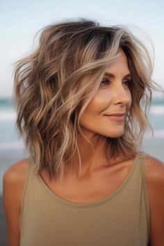 Shag Hairstyles, Haircuts For Medium Hair, Trending Hairstyles, Shoulder Length Hair, Medium Length Hair Cuts, Great Hair, Layered Haircuts, Balayage Hair, Perfect Hair