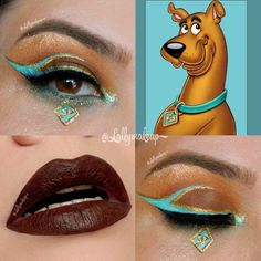 Christmas Eye Makeup, Anime Eye Makeup, Creepy Halloween Makeup, Anime Cosplay Makeup