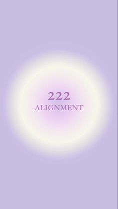 a purple background with the words 22 2 alignmentment in white and black on it