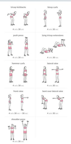 an exercise poster showing how to do the same exercises for each person in their life