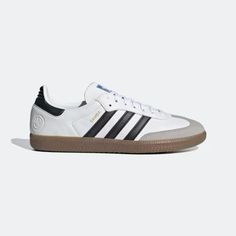 If you're seeking a shoe that embodies timeless style, unrivaled comfort, and exceptional performance, look no further than the Adidas Samba OG. With its iconic design and heritage, the Samba OG stands as a true testament to the legacy of Adidas. Crafted with supple leather and featuring suede overlays, these shoes effortlessly blend classic elegance with contemporary flair. But it's not just about appearances; the Samba OG delivers on functionality too. Its rubber cupsole provides optimal trac Samba Og Shoes, Adidas Samba Og, Adidas Samba, Online Shop, Adidas, Free Shipping, White, Design