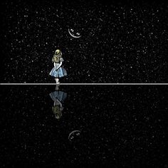 Alicia en el país de las maravillas noche estrellada Alice In Wonderland Drawings, Wonderland Artwork, Alice In The Wonderland, Alice In Wonderland Aesthetic, Wonderland Quotes, Fairytale Photography, Alice Wonderland, Cartoon Sketches, Adventures In Wonderland