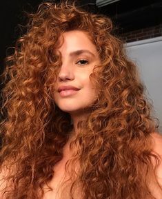 Curly Ginger Hair, Bree Kish, Red Hair Brown Eyes, Curly Color, Red Curly Hair, Ginger Hair Color, Girl With Brown Hair, Natural Curls Hairstyles, Wavy Curly Hair