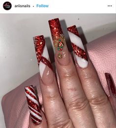 Christmas Acrylic Nails Long, Xmas Nails Acrylic Long, Extra Long Christmas Nails, Long Christmas Acrylic Nails, Christmas Long Nails, Xmas Nails Acrylic, Acrylic Christmas Nails, Christmas Acrylic Nails Holiday, Christmas Nails Long