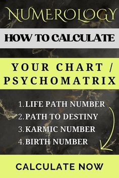 How to calculate your / others numerology chart (psychomatrix), life path number, karmic number, birth number and what they mean. #numerology, #numerologycalculation, #numerologychart, #lifepath Numerology Life Path Number Calculator, Life Path Numbers Meaning, Life Path Number 9 Numerology, Numerology Chart Calculator, Life Number Numerology, Numbers Meaning, Numerology Compatibility, Numerology Calculation, Chart Astrology