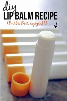 an image of homemade chapsticks with text overlay