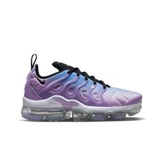 Nike Air VaporMax Plus "Lilac/Black/University Blue/Barely Grape" Women's Shoe - Hibbett | City Gear Cheer Shoes, Denim Shirt With Jeans, Wrestling Shoes, Custom Nike, Volleyball Shoes, Custom Nikes