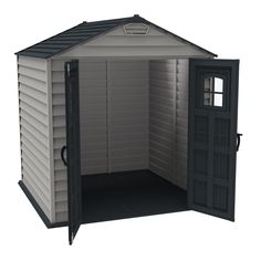 Duramax sheds DuraMax 7ft x 7ft StoreMax Plus Vinyl Shed with Molded Floor Interior Beams, Beams And Columns, Plastic Storage Sheds, Storage Shed Kits, Vinyl Sheds, Sheds For Sale, Structural Steel, Plastic Sheds, Shed Kits