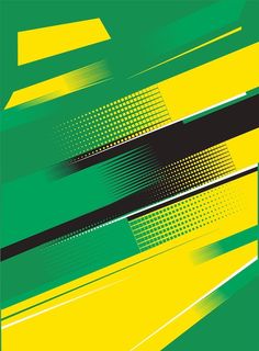 an abstract green and yellow background with horizontal lines in the center, on a white background