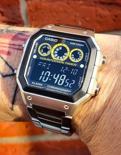 Casio Vintage Watch, Casio Digital, Casio Vintage, Stylish Watches Men, Casio Watches, Premium Watches, Retro Watches, Mens Wrist Watches, Casio G Shock