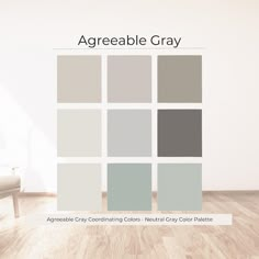 Sherwin Williams Agreeable Gray, Neutral Gray Paint Colors, Whole House Color Scheme, Agreeable Gray Color Palette, Interior Paint Palette - Etsy Neutral Gray Paint Colors, Agreeable Gray Complimentary Colors, Agreeable Gray Color Palette, Grey Decorating Ideas, Sherwin Williams Agreeable Gray, Agreeable Grey, Neutral Gray Paint, Whole House Color Scheme, Color Palette Interior