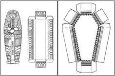 an egyptian paper doll is shown with instructions to make the costume and headpieces