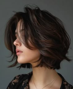 Cami Cut Hair, Mid Hair Haircut, Bobcut Hairstyles Short For Round Face, Short Hair With Layers Round Face, Face Framing Short Hair Layered Cuts, Smart Hairstyles For Women, Very Short Layered Haircuts, Plus Size Women Hairstyles, Short Bob Hairstyle Women