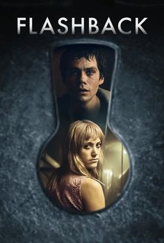 a movie poster with the title flashback and an image of a woman in a mirror