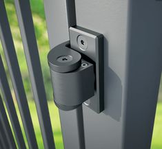 an image of a door handle on a gate