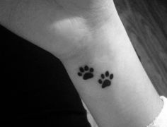 a small paw print on the wrist