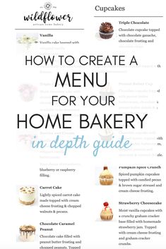 the recipe book for how to create a menu for your home bakery in depth guide