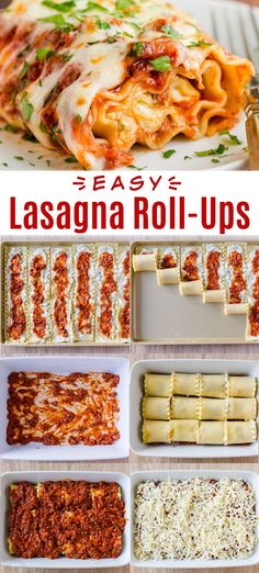 Lasagna Roll Ups combine the best of classic Lasagna but they are so much easier to serve, bake faster, and can be enjoyed right away - no resting time required! Lasagna rolls are make-ahead, freezer-friendly, and reheat well. Dessert Ravioli, Lasagna Rolls Recipe, Cheddar Corn, Freezer Friendly Meals, Freezable Meals, Easy Lasagna Recipe, Classic Lasagna