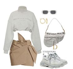 Virtual Stylist, Zip Sweater, Photoshoot Ideas, Vintage Dior, Trendy Outfits, Light Grey, Polyvore Image, Dior, Blogger