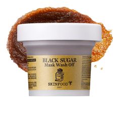 PRICES MAY VARY. Sugar Scrub Exfoliator - Smooth and restore skin with our natural SKINFOOD sugar scrub and exfoliator. This one-step application for gentle scrubbing and massaging will exfoliate and leave your skin rejuvenated, smooth and clear all day without any worries. Benefits of Black Sugar - This exfoliant works to reduce sebum build up, remove blackheads, dark marks, and damaged skin with ease while also providing essential vitamins and nutrients to the skin. In addition, this scrub inc Sugar Face Scrub, Easy Sugar Scrub, Sugar Scrub For Face, Gentle Facial Cleanser, Skin Polish, Black Sugar, Remove Blackheads, Asian Skincare, Sugar Body Scrub