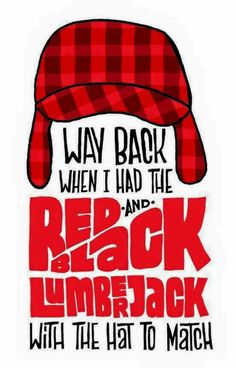 a red and white plaid hat with the words, i'm back when i had the