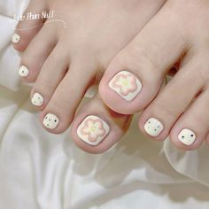 Cute Toe Nails, Korean Nails, Minimal Nails, Blush Nails, Cute Toes, Funky Nails