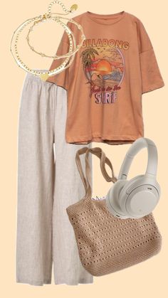 Zoo Trip Outfit Women, Salted Granola Summer Outfits, Beachy Boho Aesthetic Outfits, Cabin Outfits Summer, Cozy Summer Outfits, Salted Granola, Basic Girl Outfit, Boho Style Outfits, Outfit Inspo Summer