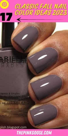 Fall Nail Color Ideas, November Nails Colors, January Nail Colors, Thanksgiving Nails Color, Fall Toe Nails, Dip Nail Colors, Sns Nails Colors, Popular Nail Colors, Fall Nail Color