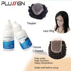 Plussign Wig Glue With Remover Super Lace Glue For Lace Wigs/Toupee/Closure Hair Glue Remover Wig Lace Front Glue, Wig Installation, Glue In Hair Extensions, Lace Wig Glue, Lace Glue, Wig Glue, Hair Glue, Glue Remover, Hair System