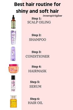 Dry Shampoo For Greasy Hair, Shampoo Tips Hair Washing, Shiny Healthy Hair Tips, Basic Hair Care Routine, Hair Products For Shiny Hair, Dry Hair Care Routine, Soft Hair Routine, My Hair Routine