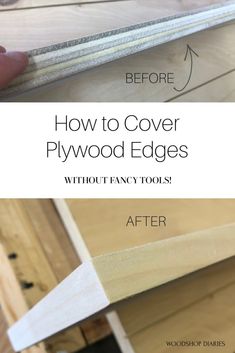 how to cover plywood edges without fancy tools