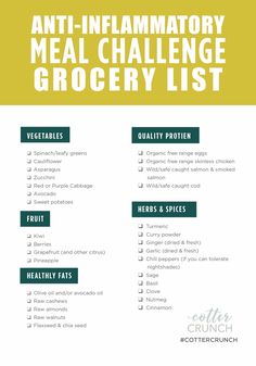 Inflammatory Foods List, Korean Diet Plan, Diet Meal Prep, Inflammatory Diet Recipes, Galveston Diet, Anti Inflamatory, Spiced Fruit, Anti Inflammation Recipes