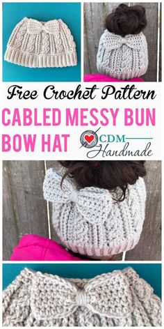 the crochet pattern is shown with instructions for how to knit it and how to use