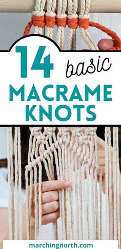 Simple Macrame Knots, Macrame Knots For Beginners, Basic Macrame Knots, Basic Macrame, Free Macrame Patterns, Simple Macrame