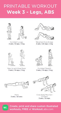 the printable workout guide for women