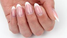 Classic almond shaped French nails Online course Nailstamping Almond Shaped Nails, Almond Nails French, Chrome Nail Art, Makeup Hacks Beauty Secrets, French Manicure Nails, Shaped Nails, Almond Shape Nails, French Nail Designs, Almond Nails Designs