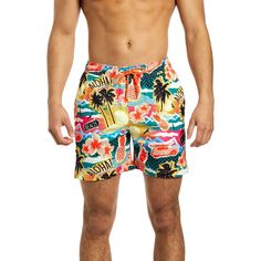 Immerse yourself in tropical vibes with these ultimate summerly shorts, and the sun will start shining in no time. Whether you're a festival addict or going on a holiday to a tropical island, Aloha Hero is all you need to look and feel cool... Tropical Swim Trunks With Built-in Shorts, Tropical Swimwear With Built-in Shorts, Tropical Swimwear With Built-in Shorts For Spring, Tropical Swimwear With Built-in Shorts For Poolside, Summer Swimwear With Built-in Bermuda Shorts, Bermuda Swim Trunks With Built-in Shorts For Vacation, Summer Bermuda Swim Trunks For Vacation, Bermuda Swim Trunks For Summer Vacation, Tropical Swim Trunks With Built-in Shorts For Beach Season