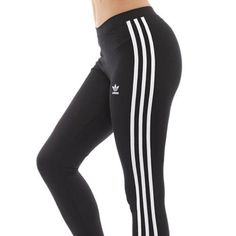 Brand New With Tags. Adidas Originals Women's 3 Stripes Legging. Black With White Stripes. Women's Size Xs. Measurements Are Approximate While Laying Flat: Inseam: 28" Rise: 9" Smoke And Pet Free Home. Adidas Three Stripes Pants, Sporty Fitted Bottoms With Three Stripes, Fitted Sports Pants With Three Stripes, Sporty Fitted Pants With Three Stripes, Fitted Three Stripes Sports Pants, Fitted Sports Pants With Three Stripes Branding, Fitted Activewear For Streetwear With Three Stripes, Fitted Black Activewear With Three Stripes, Casual Fitted Bottoms With Three Stripes