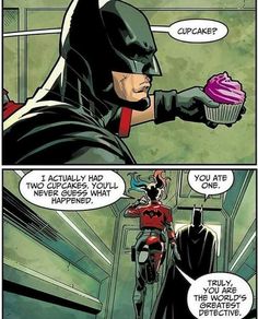 an image of the batman and his cupcake