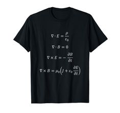 a black t - shirt with an image of the formula for v =, and y =